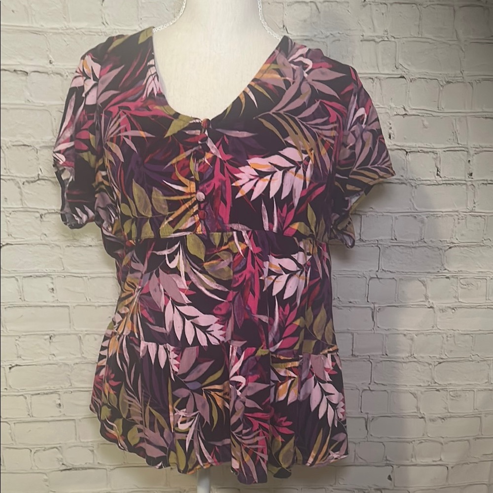 Torrid Floral Print Women's Top 2X